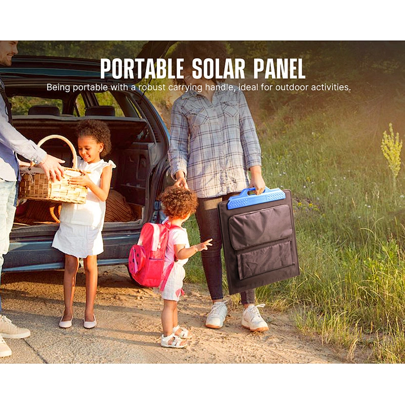 ATEM POWER 100W Sunpower Monocrystalline IP65 Camping Folding Portable Solar Panel