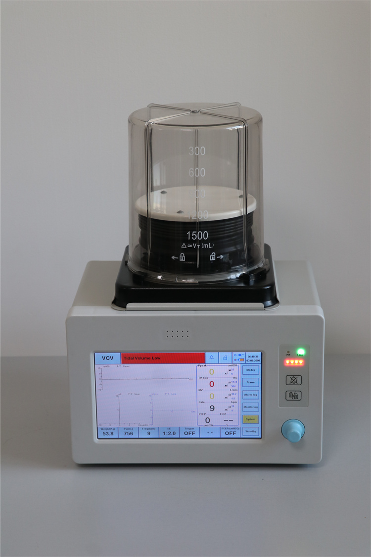 anesthesia ventilator with 2 bellows