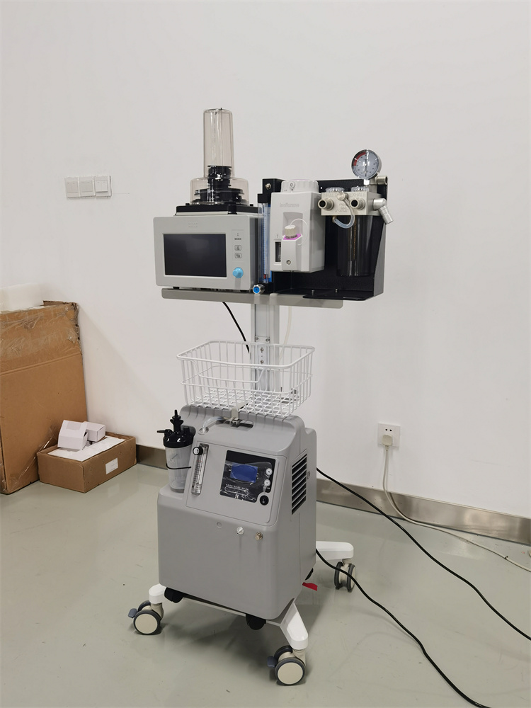 Máquina de anestesia veterinaria