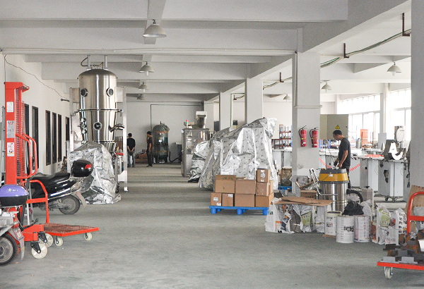 aligned fluidized bed dryer