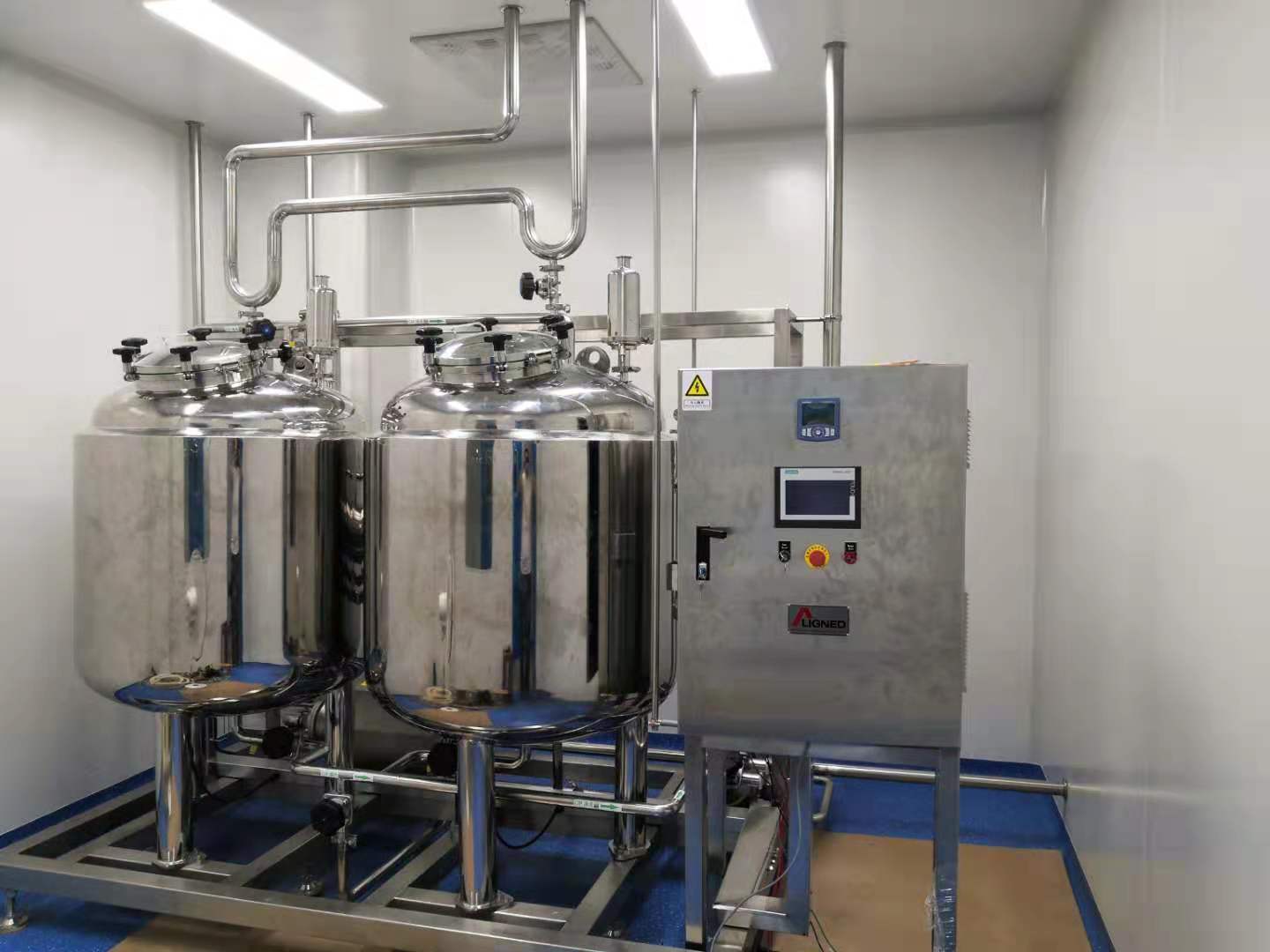 solid line and liquid line project tank