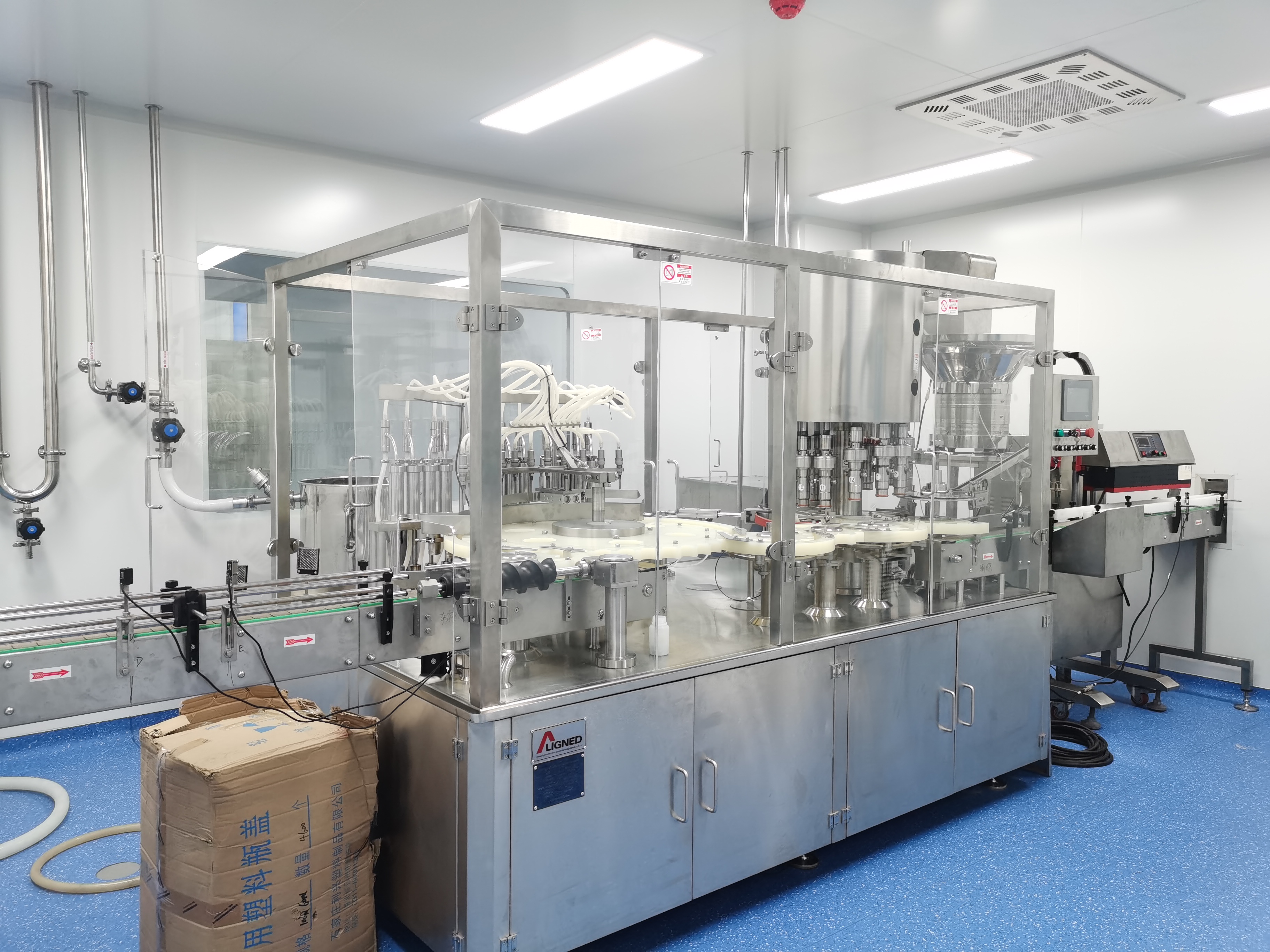 solid line and liquid line project filling machine
