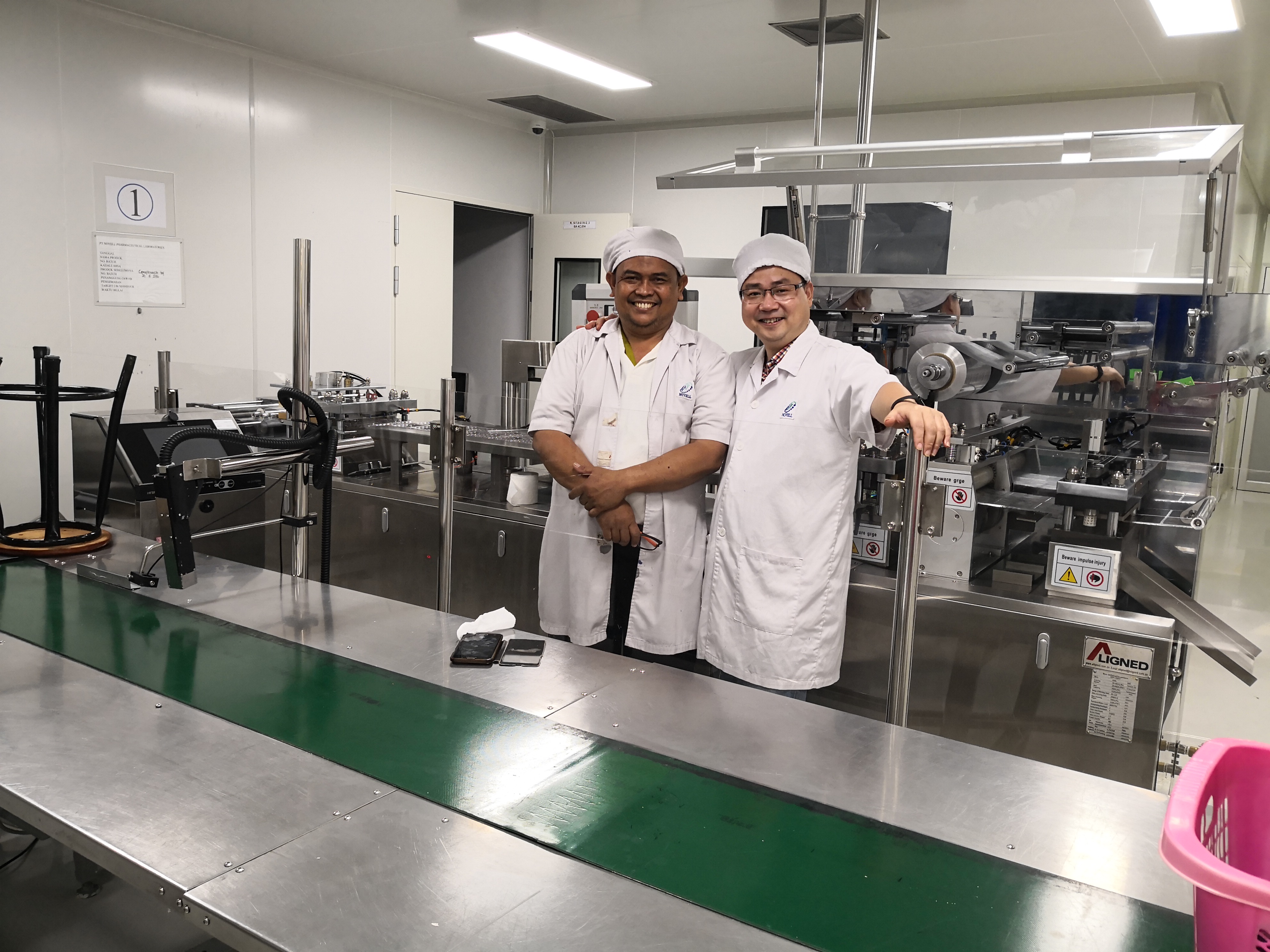tablet production line project packing room