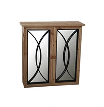 wood mirror cabinet