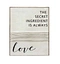 wood framed cotton paper wall art