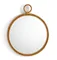 wall mirror with top ring