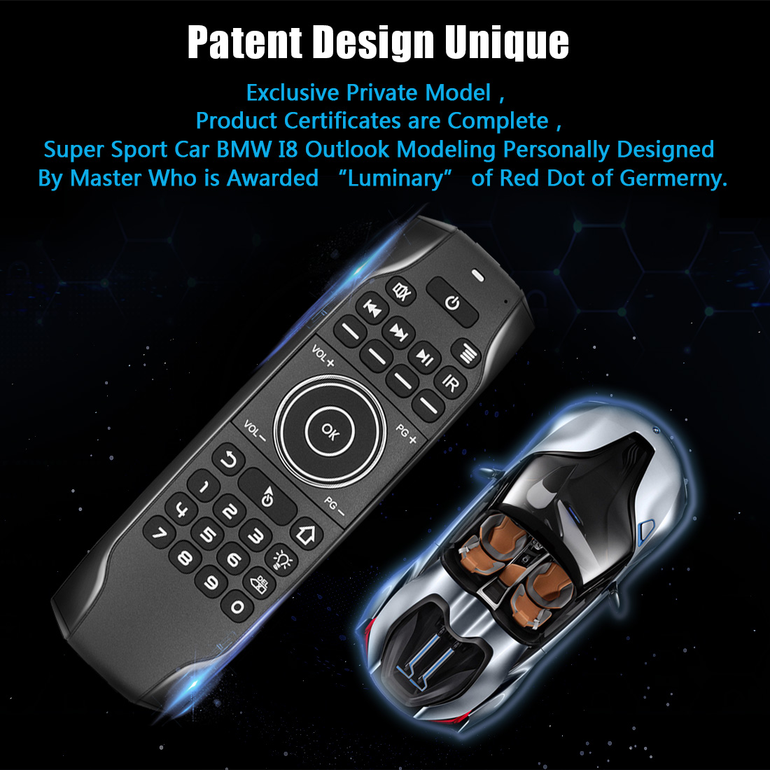 android remote keyboard mouse patent design