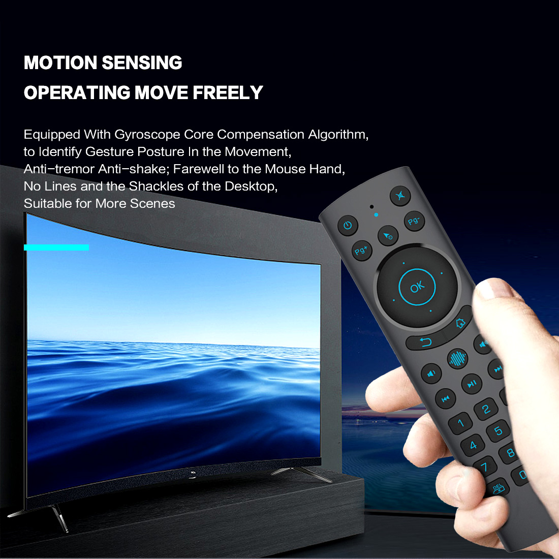 bluetooth air voice mouse for android tv box