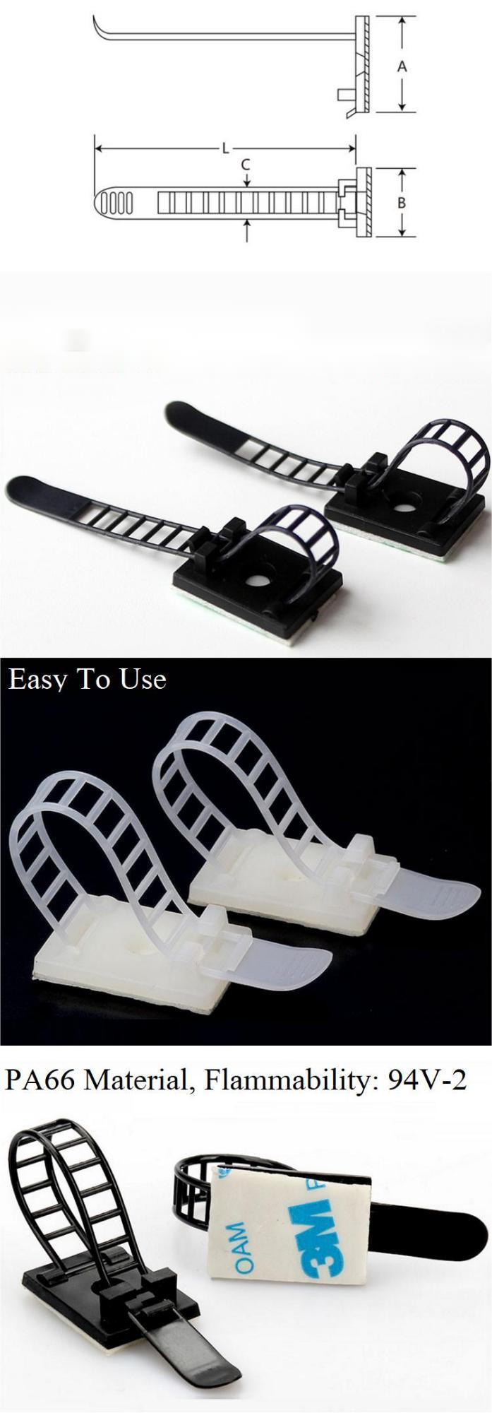 High-quality Self-adhesive adjustable cable clamp manufacturer