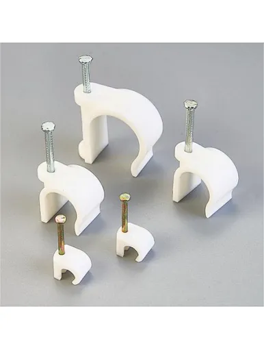 coaxial cable clips with steel nail