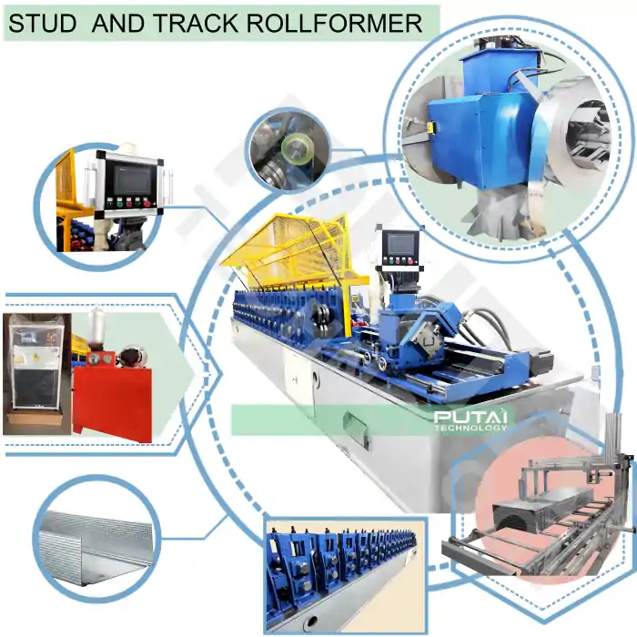 stud and track machine