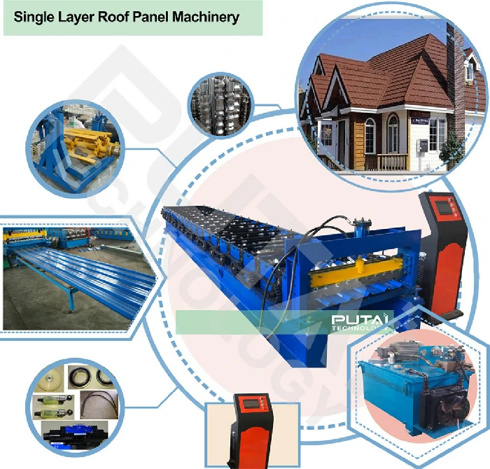 metal roofing roll forming machine zinc roof machine roof sheet making machine