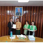 Group photo of Myanmar town government personnel