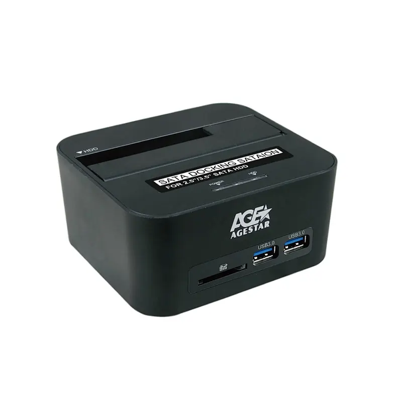 С USB 3.0 хаб+SD картридер  HDD 6G Стыковочное устройство