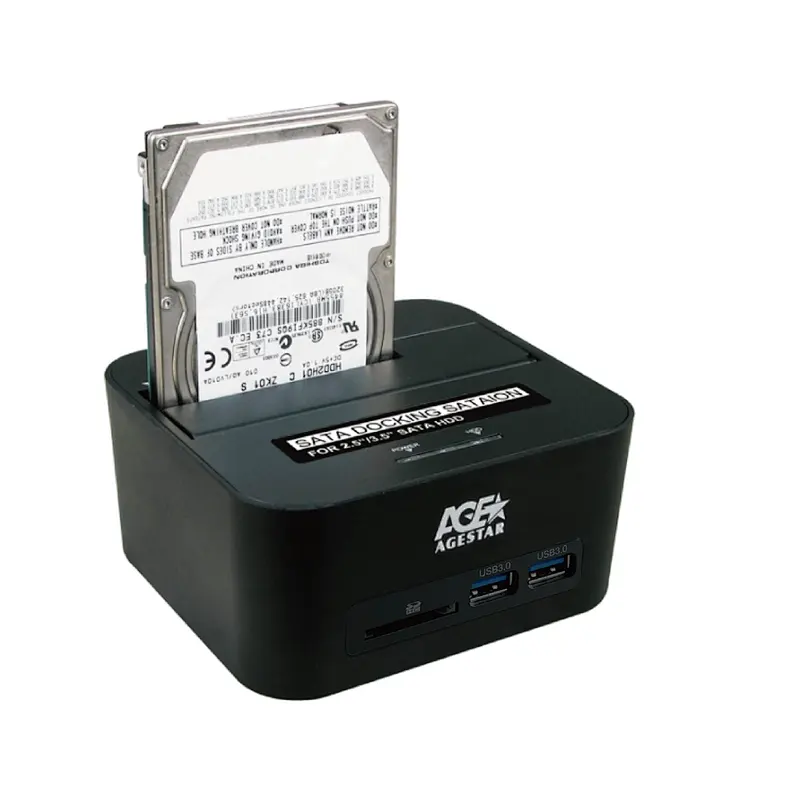 С USB 3.0 хаб+SD картридер  HDD 6G Стыковочное устройство