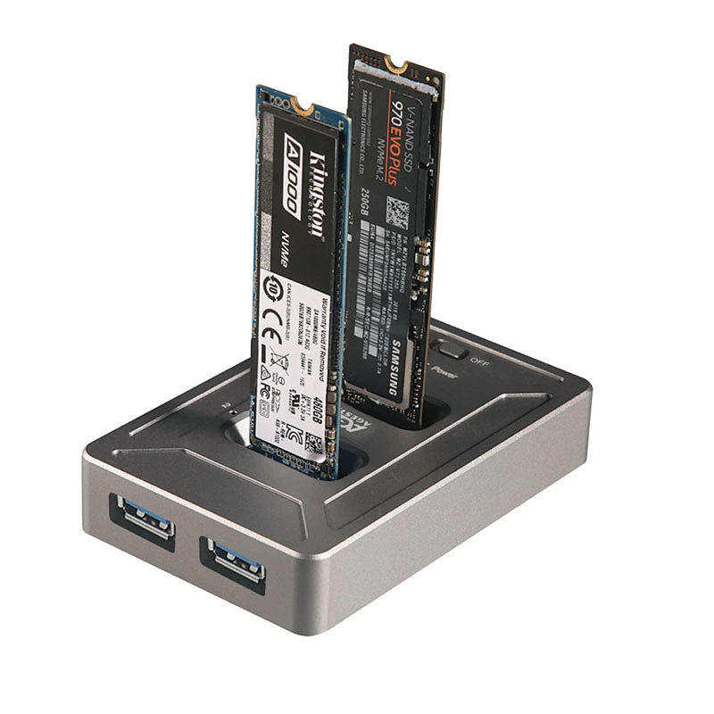 2BAY M.2 NVME SSD CLONE DOCK