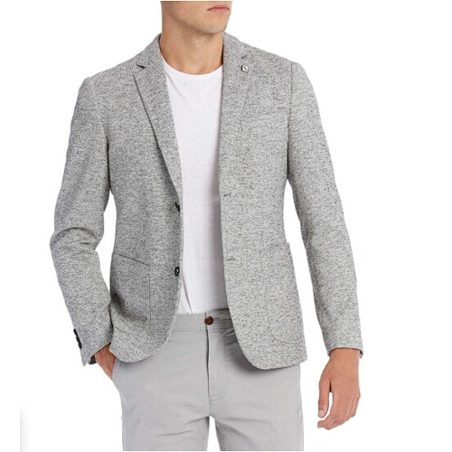 Custom High Quality Fashion Men's Stitching Velvet Blazer