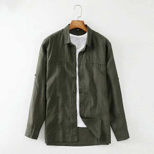 italian linen men's shirt