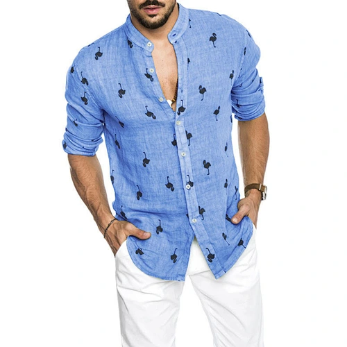 Elegant Men's Patterned Shirts High Quality Classic Men