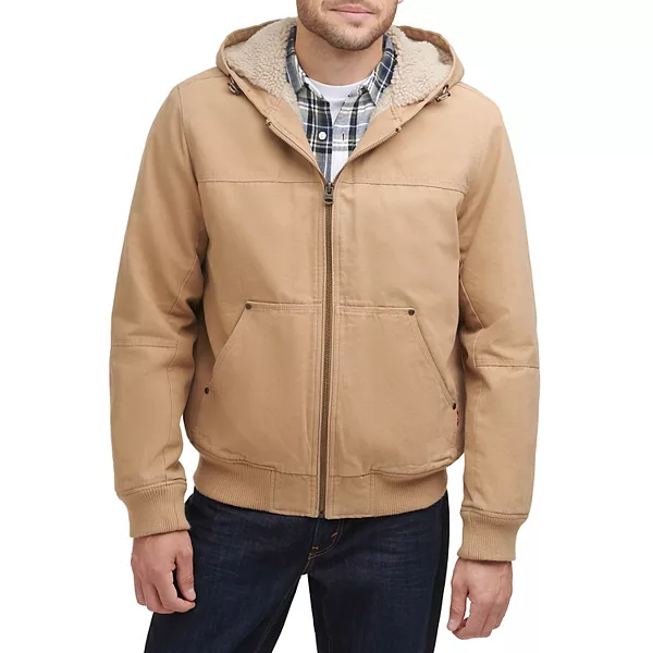 Khaki  Multi  Pockets Safari Jacket Vintage Cotton Twill Military  Hoodie Jackets for Men