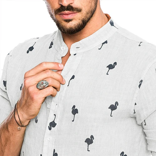 mens shirts Linen Shirt