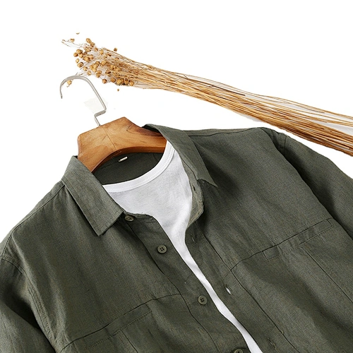 italian linen men's shirt