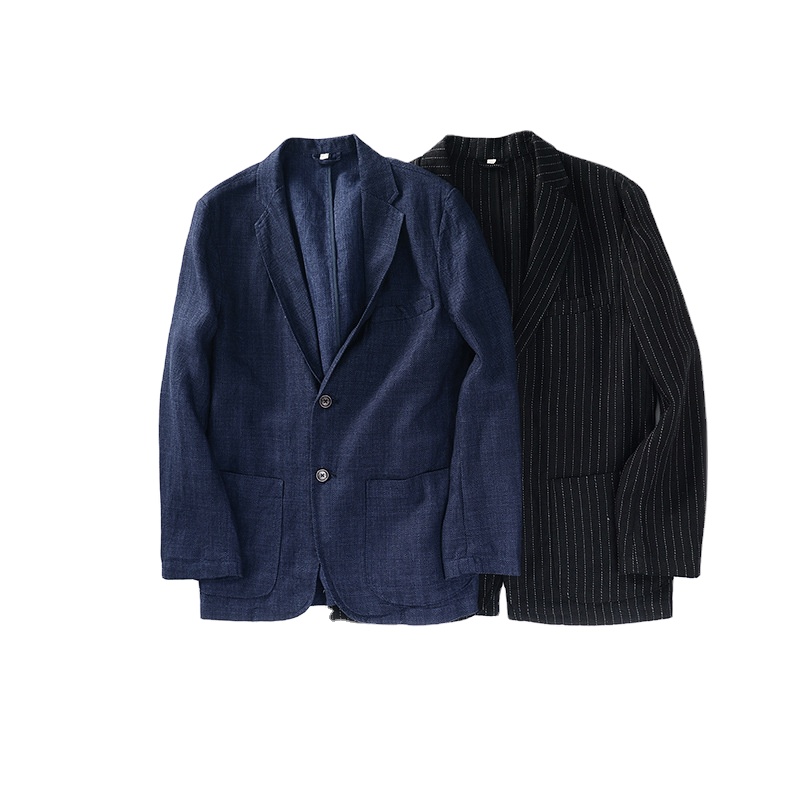 2022 Custom Spring Summer High Quality 100% Linen Blazer for Men Boy