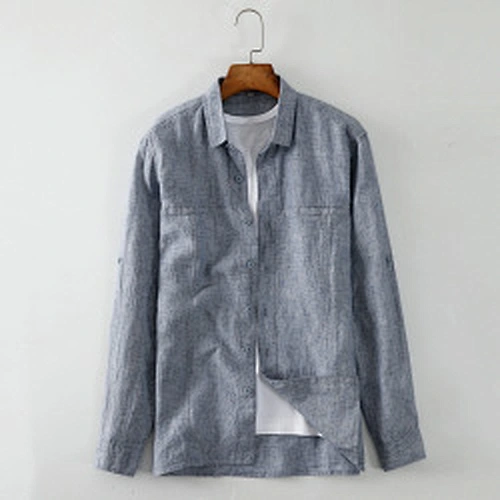 italian linen men's shirt