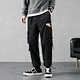 Fashion Men Jogger Pants Poly Solid Casual Drawstring Cargo Pants