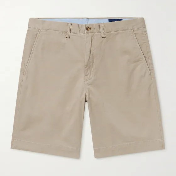 China Clothing Manufacturer Classic Flat Front Cotton Chino Shorts For Men