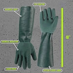 heavy duty chemical gloves, cotton linner pvc coated work gloves,  pvc dipping cotton lined gloves