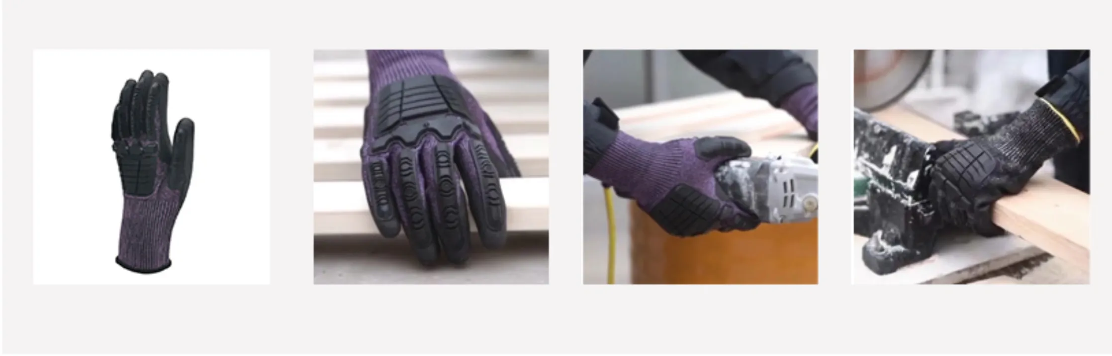 Anti-vibration gloves,pu palm coated gloves,spandex PU gloves