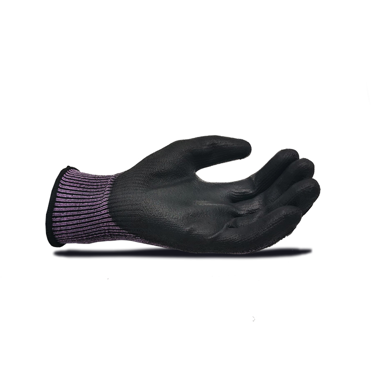 Anti-vibration gloves,pu palm coated gloves,spandex PU gloves