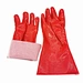 Red PVC glove for oil-proof and alkali resistant