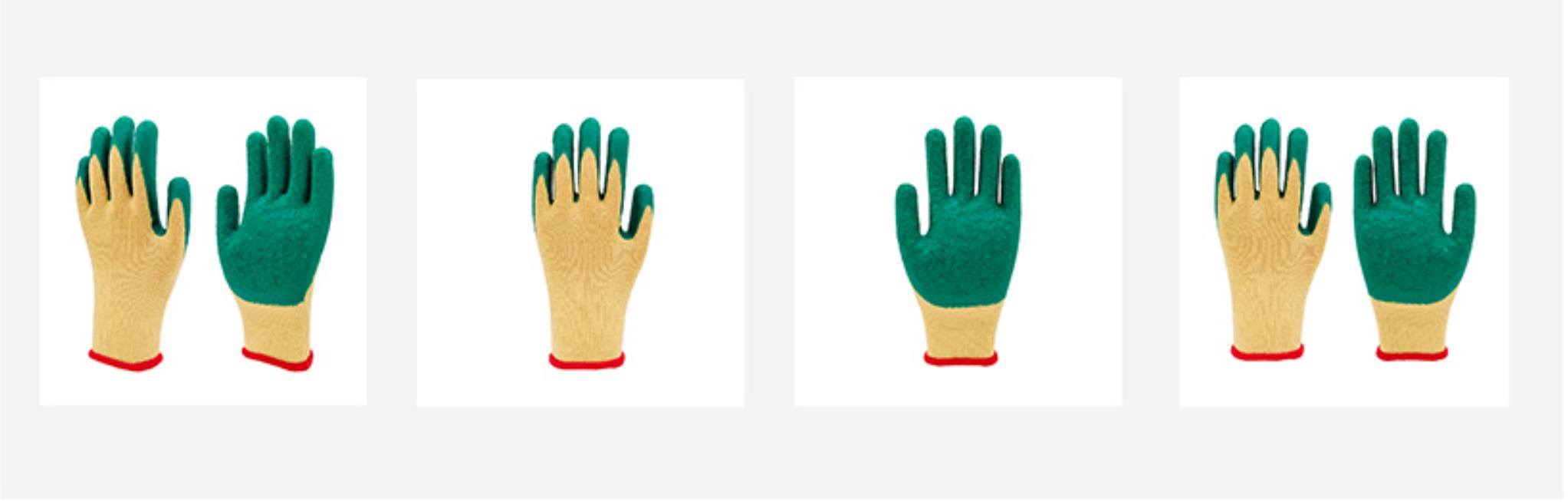 21 yarn latex glove,T/C Latex gloves