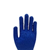 Blue crinkle latex glove,10g latex coated glove