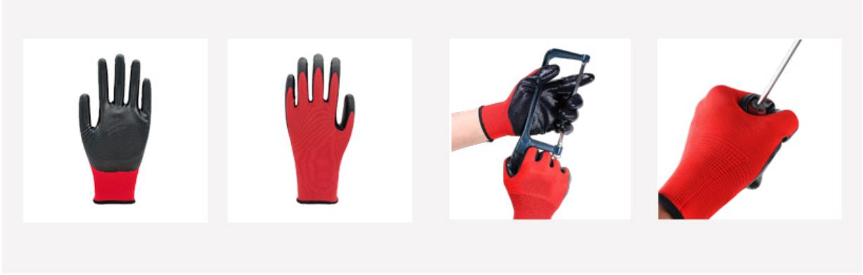 nitrile palm glove