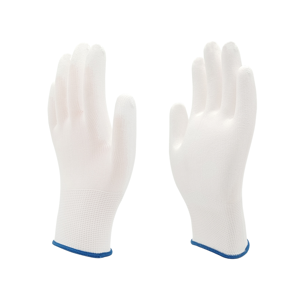 white PU glove,anti-static glove,dustproof glove
