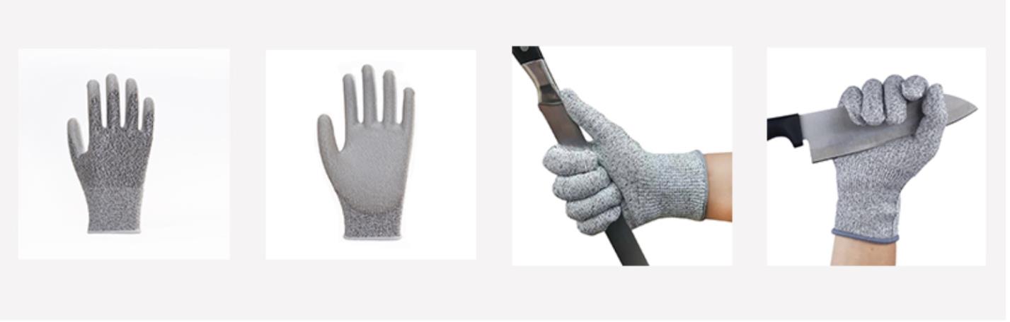 cutting PU gloves,PU coated gloves,cutting grade work gloves
