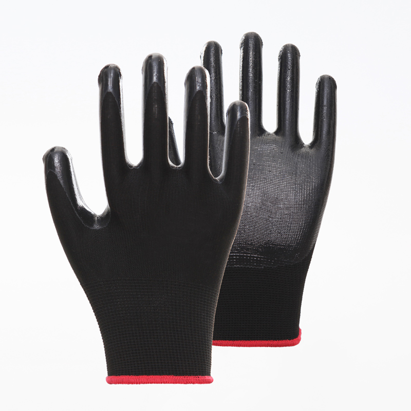 acid resistant nitrile gloves,alkali resistant nitrile gloves,anti-ripping nitrile coated gloves