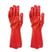 Red PVC glove,alkali resistant glove,acid resistant glove