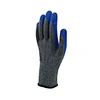 Blue crinkle latex glove,10g latex coated glove