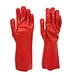 Red PVC glove,alkali resistant glove,acid resistant glove