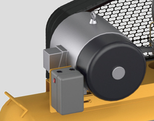 High stability belt air compressor motor