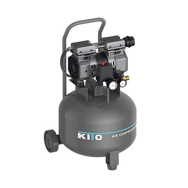 1HP 220V Super Silent Vertical Portable Oil-Free Compressor