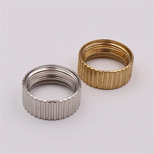 Brass bushing stock with bright nickel plating