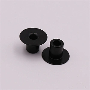 Black anodized aluminum bushing
