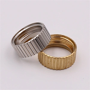 Brass bushing stock with bright nickel plating
