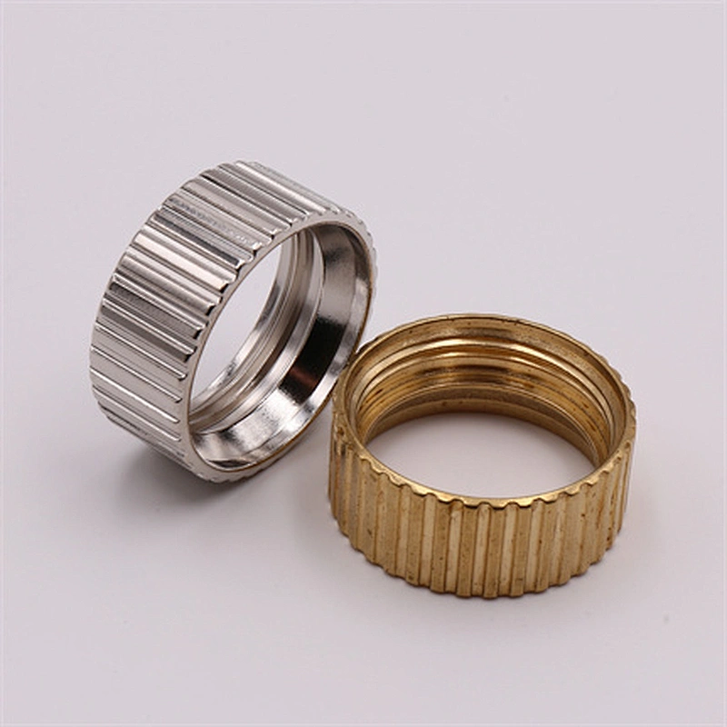 Brass bushing stock with bright nickel plating