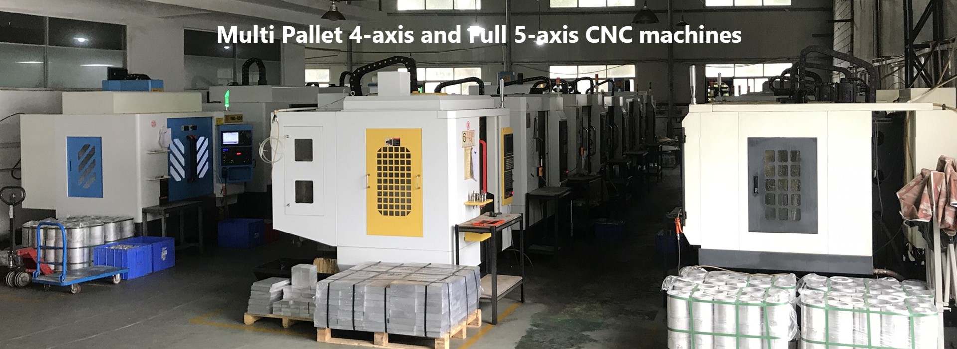 Multi Pallet 4-axis and Full 5-axis CNC machines